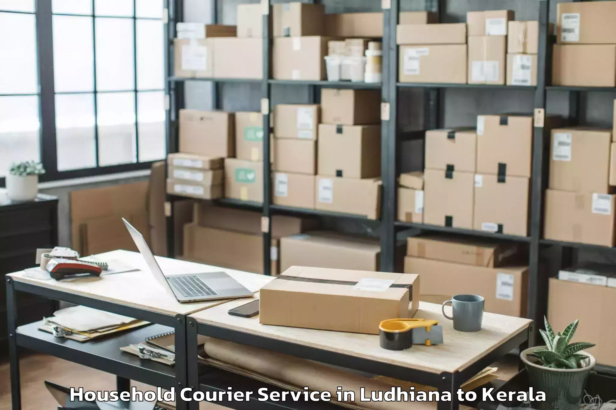 Book Ludhiana to Panthalam Household Courier Online